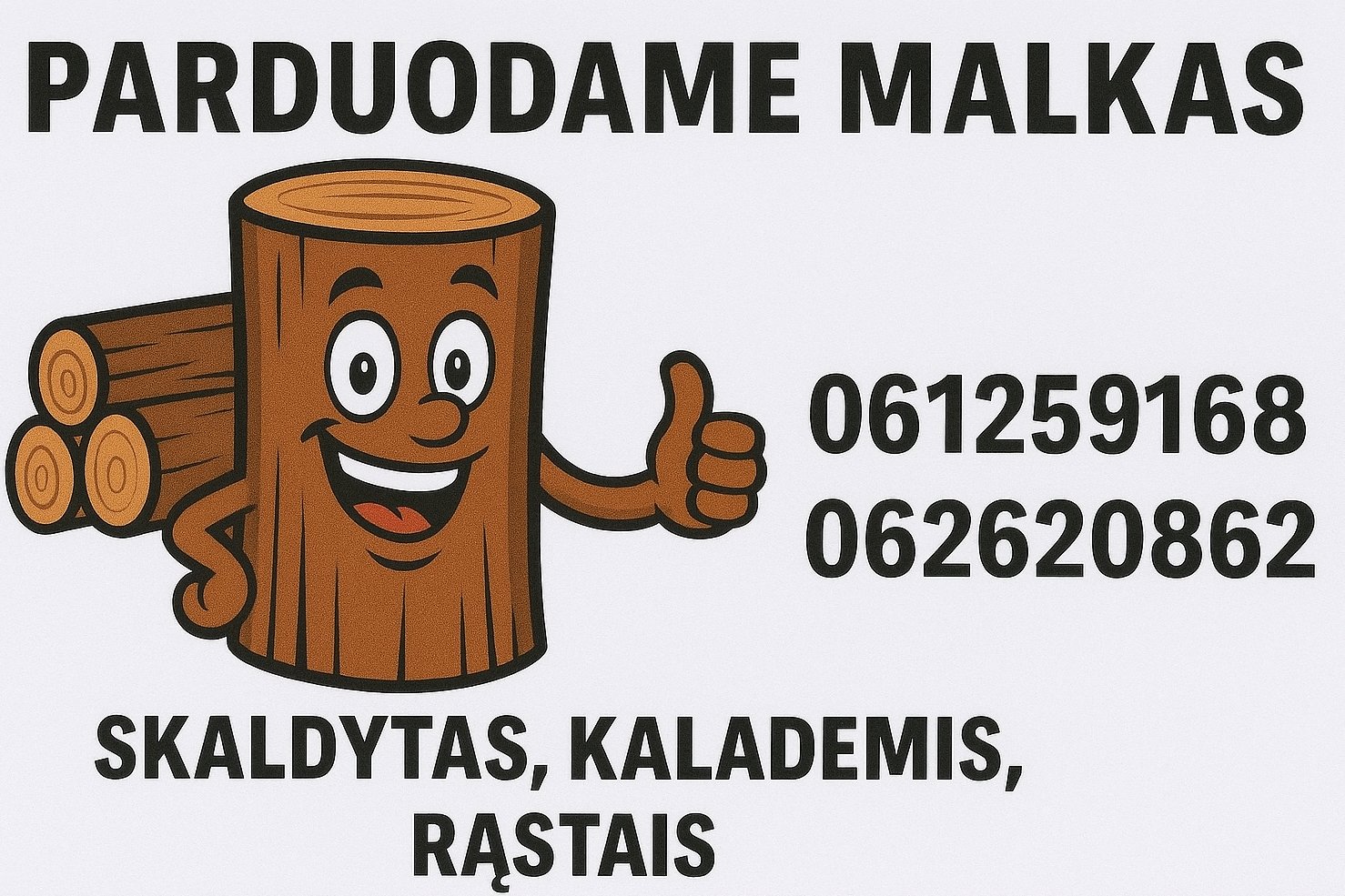 Parduodame malkas 