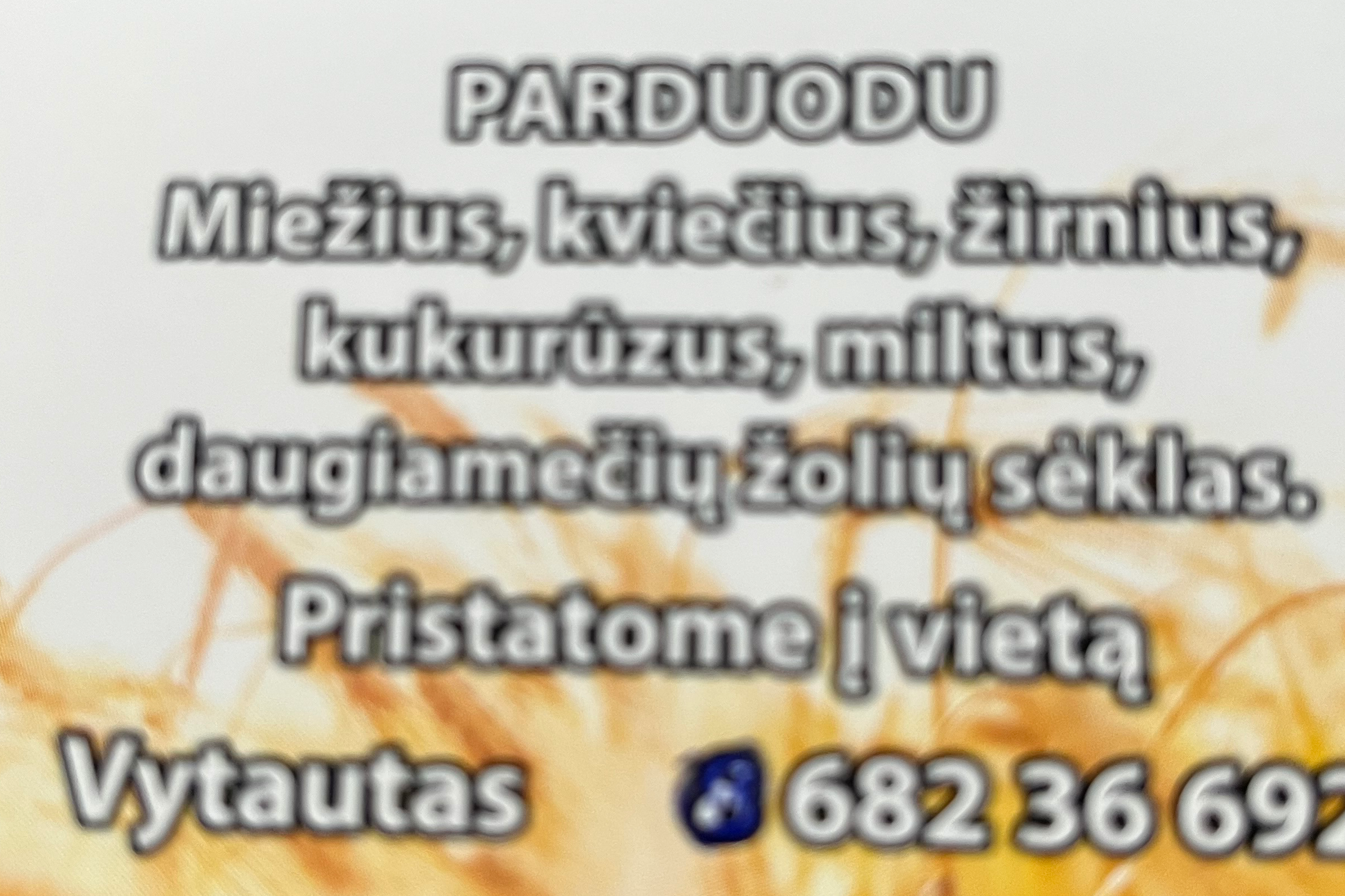 Mieziai kvieciai kukuruzai