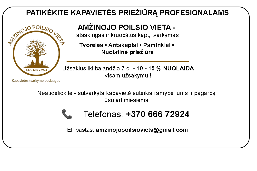 Kapaviečių priežiūra